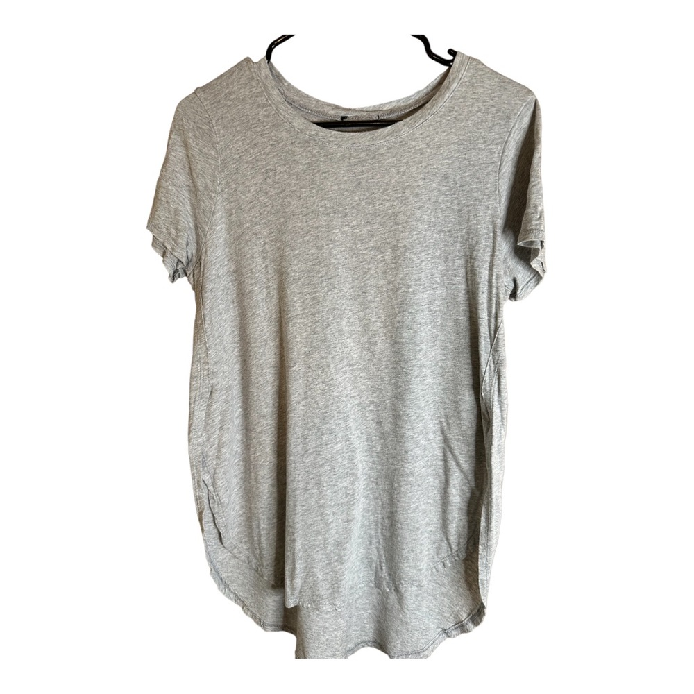 Grey T-shirt with slits on the side